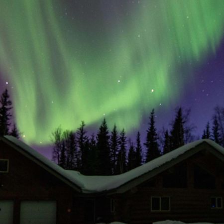 Riverside Log Cabin On-Site Aurora Viewing! North Pole Exteriör bild