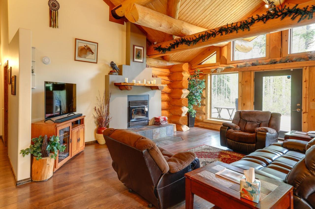 Riverside Log Cabin On-Site Aurora Viewing! North Pole Exteriör bild