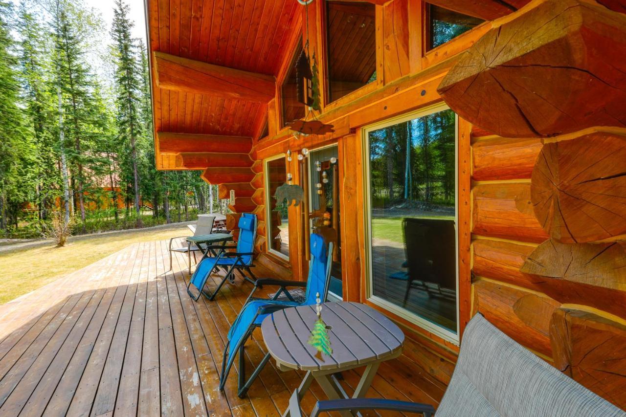 Riverside Log Cabin On-Site Aurora Viewing! North Pole Exteriör bild