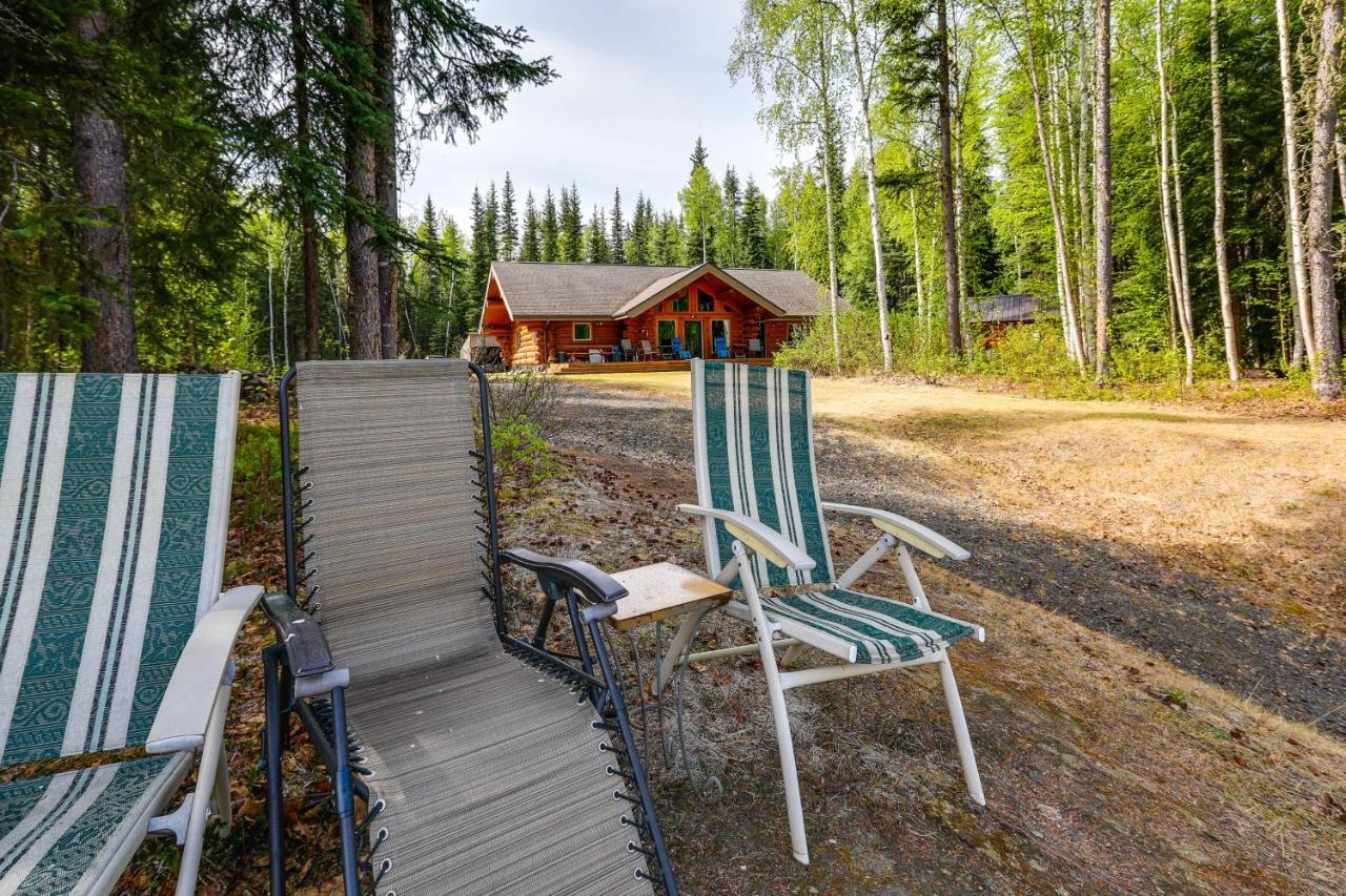 Riverside Log Cabin On-Site Aurora Viewing! North Pole Exteriör bild