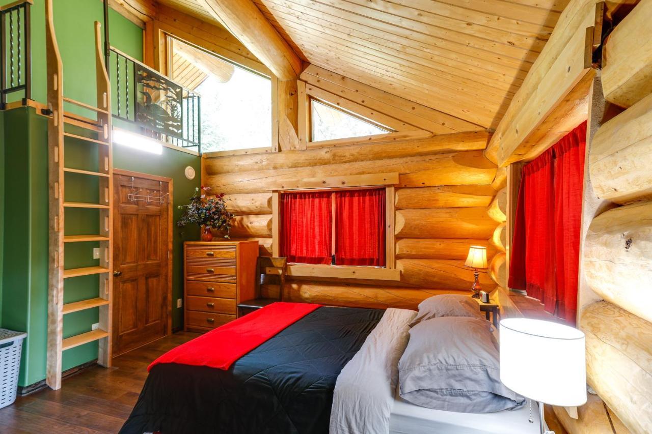 Riverside Log Cabin On-Site Aurora Viewing! North Pole Exteriör bild